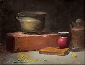 Old Book Discovered by Robert Riggs, Oil