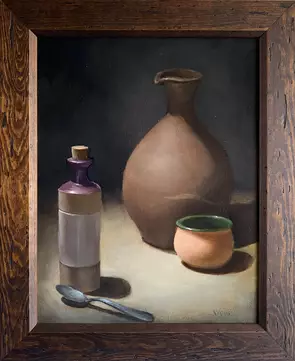 Spoonful of quiet. by Robert Riggs, Oil