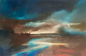 Sweeper by Joanne Duffy, Oil, Abstract