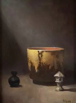 Beneath the window by Robert Riggs, Oil
