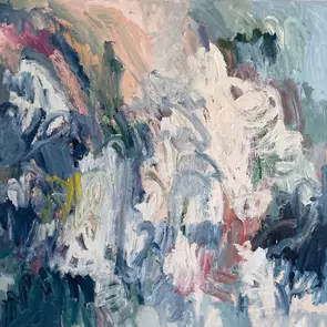 Big blue by Adele Bevacqua, Acrylic, Abstract