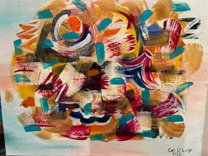 Africa by Ces Udarbe-Lugo, Acrylic, Abstract