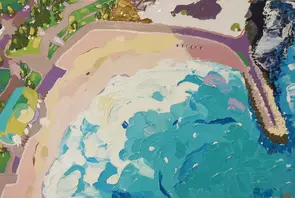 Aerial view of Cottesloe beach, Perth