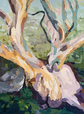 Back to Nature by christine Mercer, Oil