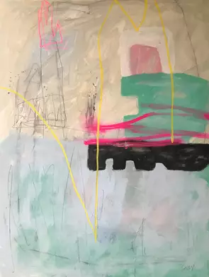Expressive energetic street style abstract