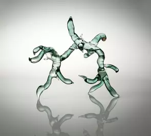 Holistic Therapy 10 by Jianzhen (Shirley) Wu, Glass, Abstract