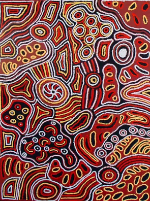 Aboriginal painting of Seven Sisters story