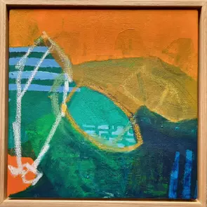 Powerlines by Sophie Taylor, Mixed Media, Abstract