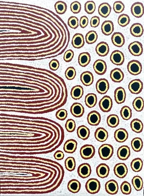 Minyma Tjuta - Lake Hopkins 21-540 (A) by Deborah Young, Acrylic, Aboriginal
