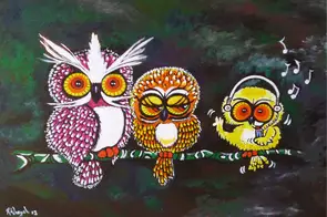 The WHO by Robert Wiezel, Oil, Australiana