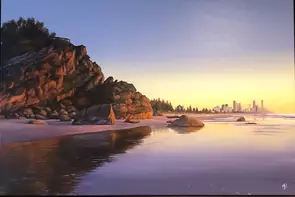 Serenity by Michael Baker, Oil, Australiana