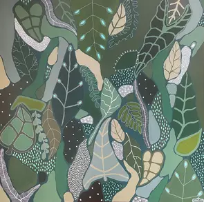 #botanical #green #nature #pattern #plants #lush #forest #abstract
