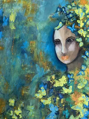 Tropical fiesta by Sondra TAYLOR, Oil, Abstract