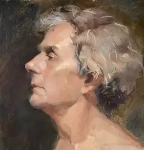Portrait of a man in profile
