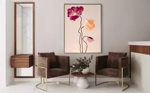 Minimalism floral design