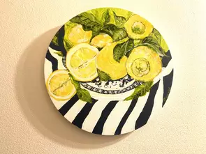 Lemons bowl tablecloth