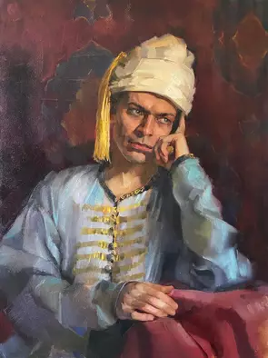 Man in eastern costume