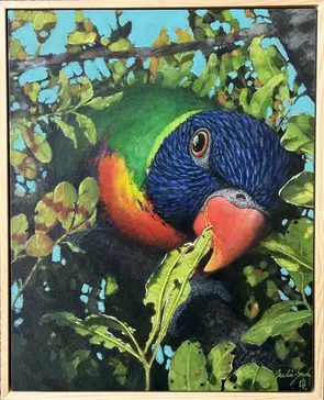 rainbow Lorikeet in the foliage