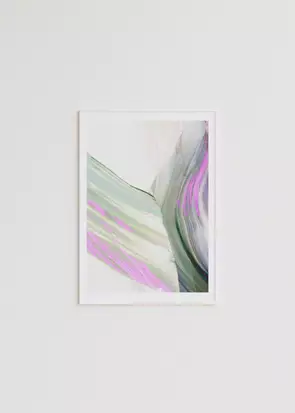 Colourful abstract photography print.