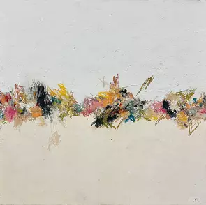 "Let your hair down" 2023 by Laura Burton, Acrylic, Abstract