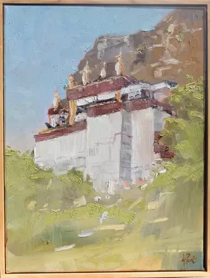 A Buddhist Mountain Temple.