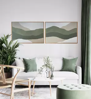 Hills and Valleys by Kay Mahanta, Mixed Media, Abstract
