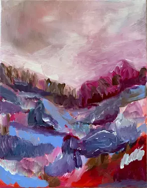 Landscape study 2 by Marija Morozova, Acrylic, Abstract