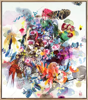 Native Flower Rearrangement 1 by Amanda Krantz, Acrylic, Abstract