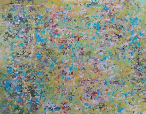 Flower blooms in a country garden