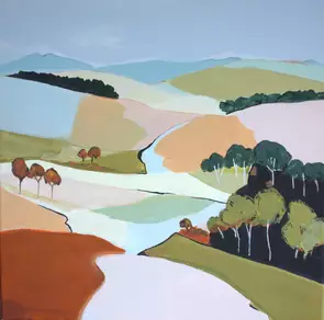 abstract landscape of the Yarra Valley