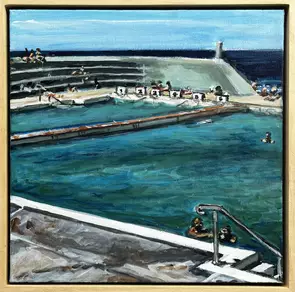 Newcastle Baths mini by Emily Bowen, Acrylic