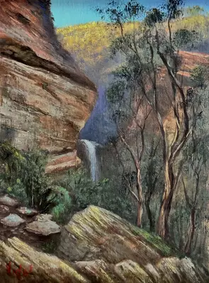 Original oil painting of a view of the Elders Range in the Flinders Ranges by Christopher Vidal