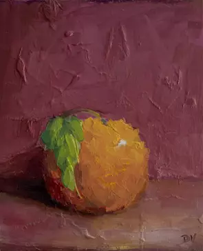 impressionist expressive orange in frame