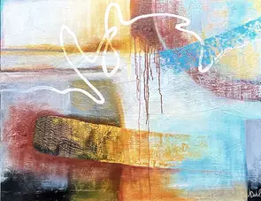 Many Ways to Start Over by Astrid Dahl, Mixed Media
