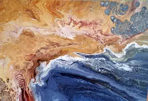 A large earth and sea landscape