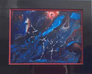 Earth, Wind &amp; Fire by Deb Brown, Acrylic, Abstract