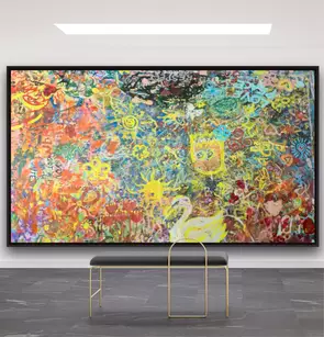 Experience the vibrant spirit of Melbourne in this expansive, original oil painting. Created as a unique art collaboration, …