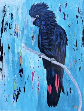 This original painting is created with acrylic on wood panel and finished with a protective varnish to enhance the colours a…