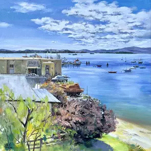 The Morning of Beauty Point by Jane Yang, Acrylic, Impressionism