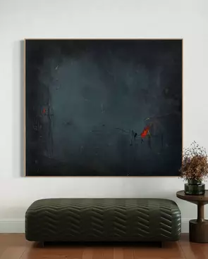 ‘Isolated Incident’ captures the thrill of stepping outside the lines. Against a heavy, textured dark void, sudden flashes o…