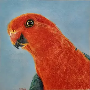 A Little Bit Fancy by Peta Harvey, Pastel, Realism