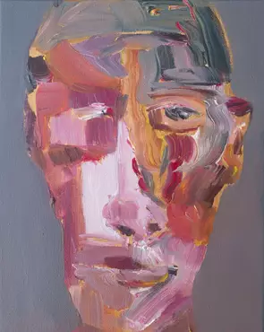 minimal portrait painting