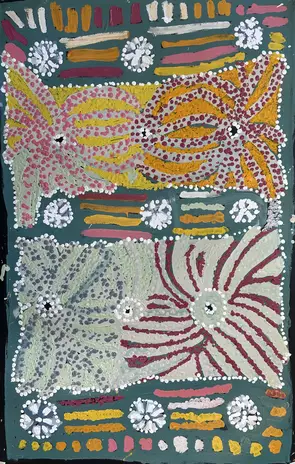 Tjilkamata Carol 24-123 by Carol Giles, Acrylic, Aboriginal