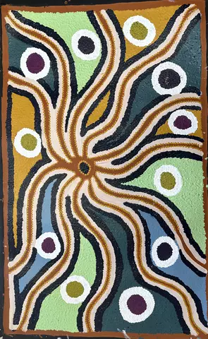 Irriya 23-425 by Nola Bennett, Acrylic, Aboriginal