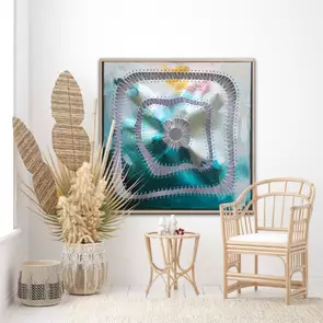 Fun abstract view of landscapes Rich in colour and texture and add a statement to your room