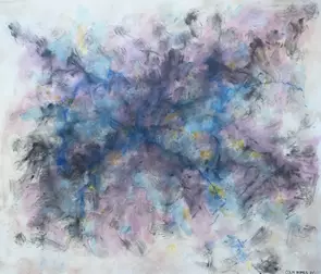Soft bright colours used in a totally abstract form.