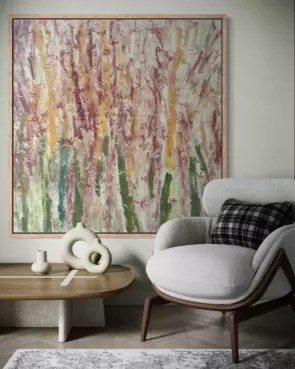 In Full Bloom 2 by Anna cai, Oil, Abstract