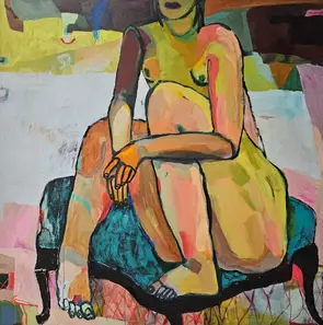 Sitting woman