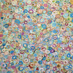 A THOUSAND SMALL JOYS by Rose Basile (Rose Basile Art), Acrylic, Abstract