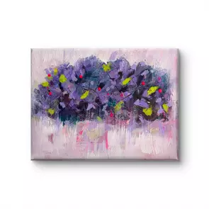 A abstract of a jacaranda in bloom